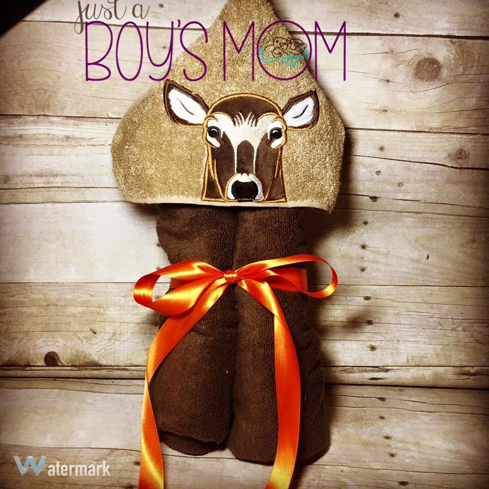 Deer Custom Hooded Towel