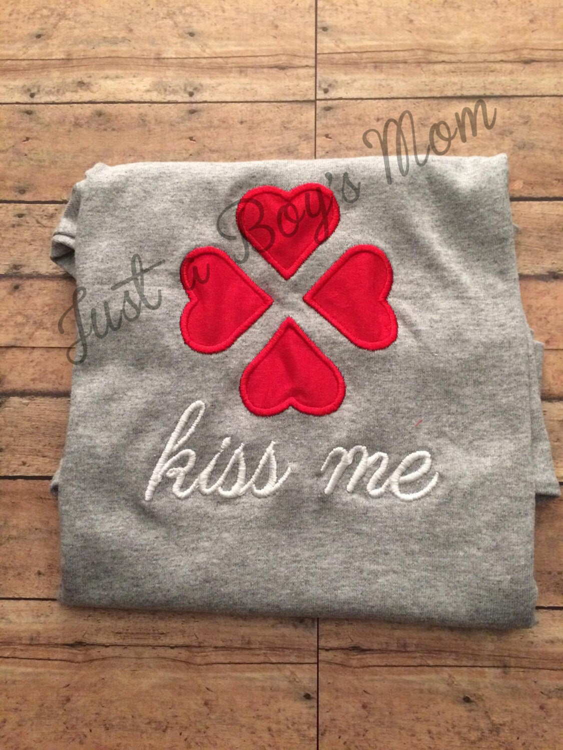 Valentine's Embroidered Applique Shirt