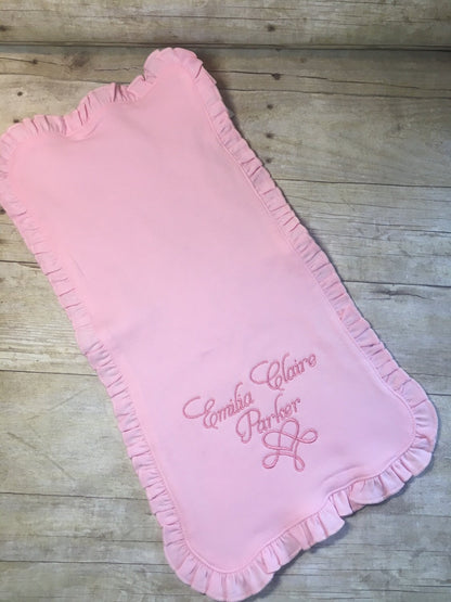 Newborn Girl Ruffle Layette Set Sz 0-3 Months