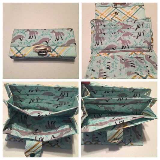 Custom Penny Inn Large Wallet Crossbody Wristlet Phone Wallet