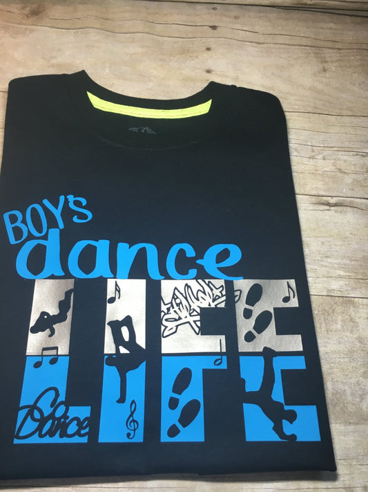 Custom Boy's Dance Life T Shirt Boy Dance Shirt Dance Pride