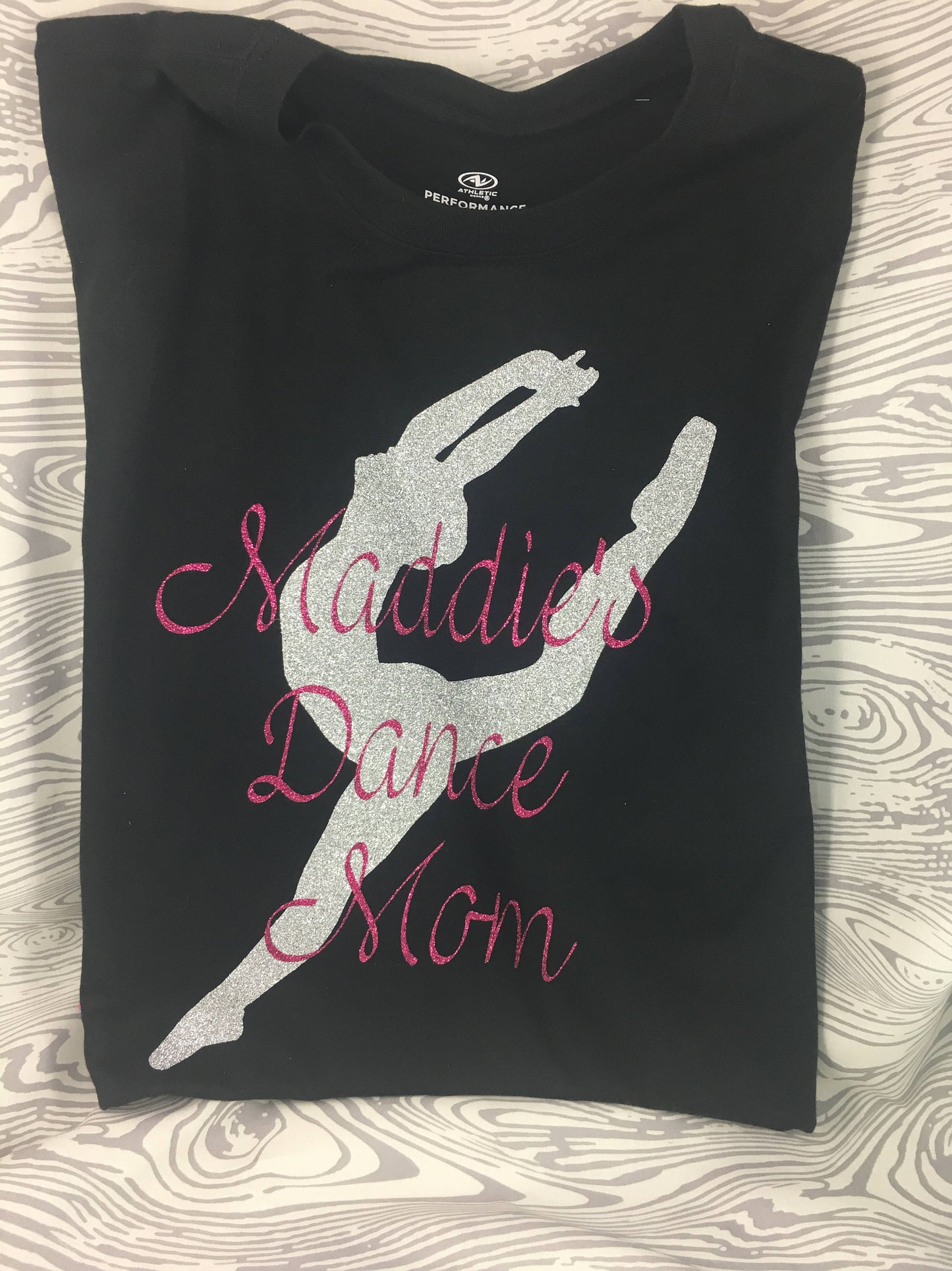 Glitter Dance Mom Nana Granny Mum Grandma Family Support Shirt