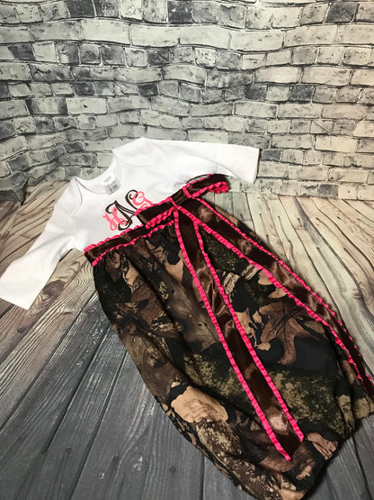 Custom Camo Baby Girl Gown