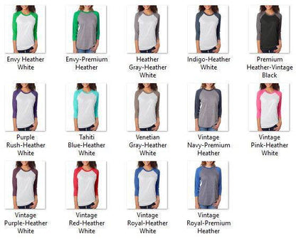 Glitter Nonny Established Raglan Baseball Shirt Grandma Nana Mimi Grandparent