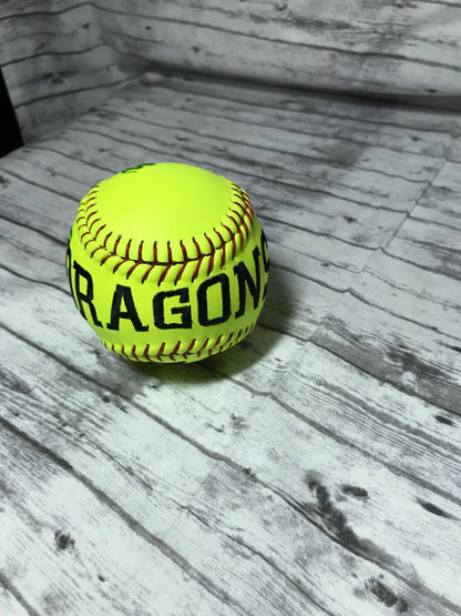 Custom Embroidered Softball