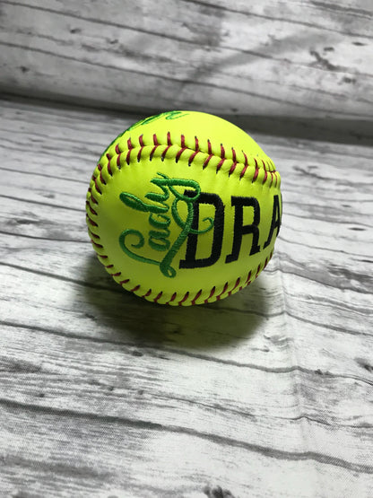 Custom Embroidered Softball