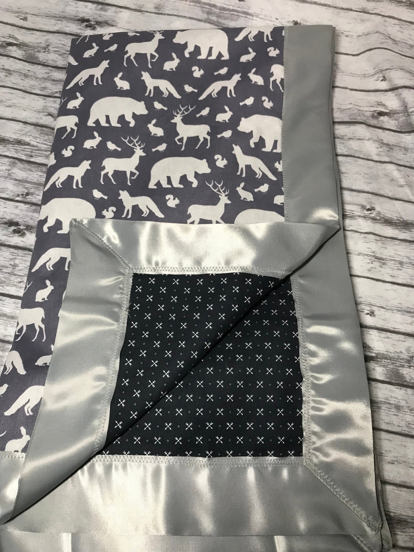 Custom Themed Satin Edged - Double Sided Baby Blanket