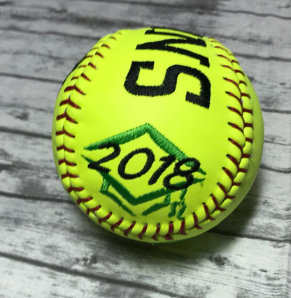 Custom Embroidered Softball