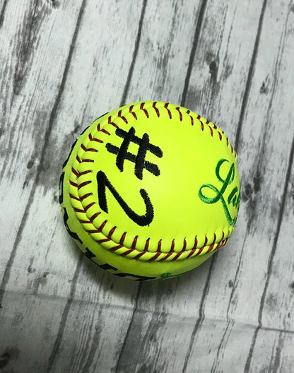 Custom Embroidered Softball